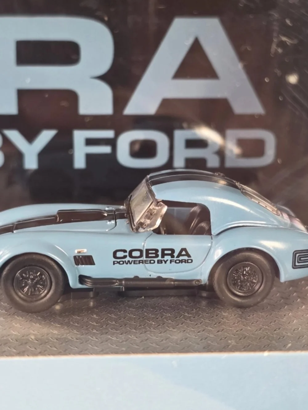 Powered by Ford Light Blue Truck and Race Car Set